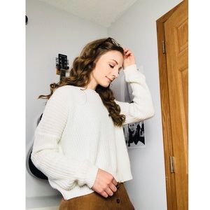 Cream sweater